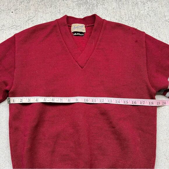 Vintage 1960s Wool Letterman Sweater Men's S - Picture 3 of 7